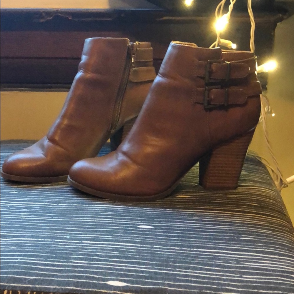 Ankle Boots w buckles on side (on hold until 12/6)